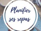 Planifier ses menus de la semaine