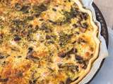 Quiche aux champignons et saumon frais