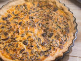 Quiche végétarienne aux champignons et cheddar