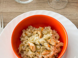 Riz au fenouil, carottes, champignons et au poulet