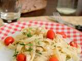 Tagliatelles poulet & tomates cerises