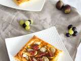 Tartes fines chèvre et figues