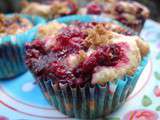 Muffins framboises-caramel, pour accélérer le dégivrage de mon congélateur