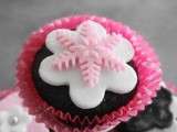 Cupcakes au chocolat version girly