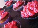 Cupcakes aux fraises et au chocolat blanc