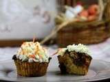 Cupcakes carotte, muesli et fruits secs