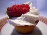 Cupcakes fraises chantilly