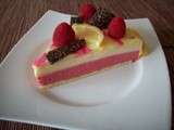 Entremet citron framboise