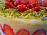 Fraisier Pistache sans Lactose