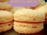 Macarons noix de coco, lemon curd