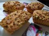 Muffins aux éclats de pistache