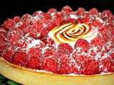 Tarte aux framboises