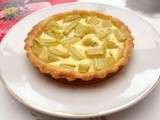 Tartelette à la rhurbarbe, pâte brisée à l’amande