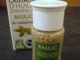 Cristaux d'huiles essentielles basilic