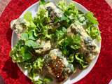 Beignets de feuilles de riz aux épinards et au tofu