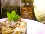 Salade de lentilles et choux blanc