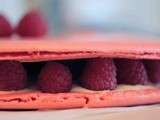 Macaron géant à la framboise