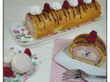 Bûche d’été Vanille – Framboises