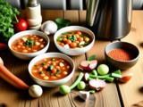 Préparer une soupe solide sans mixeur ni cuisson