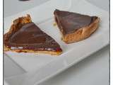 Tarte façon caramel beurre salé & ganache chocolat