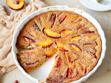 Clafoutis aux nectarines et noisettes