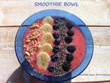 Smoothie bowl mûre-myrtille-banane