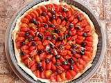 Tarte aux tomates cerises