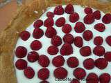 Tarte fine aux framboises et mascarpone