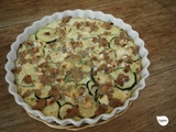 Clafoutis courgettes, thon, feta