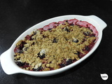 Crumble rhubarbe – mûre