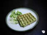 Gaufres chèvre, épinards au levain