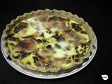 Tarte châtaignes, champignons, bacon