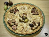 Tarte figue-poire-noisette