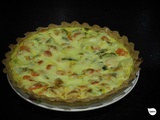 Tarte poireau, carotte, Saint-Nectaire