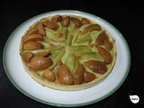 Tarte rhubarbe abricot