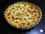 Tarte tomate, pois chiches, mozzarella