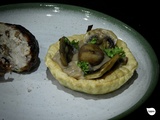 Tartelettes croustillantes à la purée de châtaignes et aux champignons