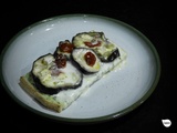 Tartines aubergine, cancoillotte