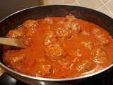 Tajine de boulettes de boeuf à la tomate