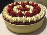 Entremet pistache framboise chocolat blanc