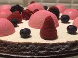 Tarte au fromage blanc et à la framboise version Lenôtre