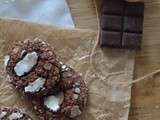 Biscuits craquelés au chocolat