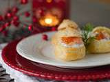 Gougères au saumon & chantilly à l'aneth