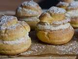 Petits choux à la crème pralinée