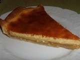 Tarte au fromage blanc sur lit de compote