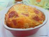 Entre flan et soufflé jambon fromage de Katycuisine