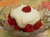 Framboises chantilly