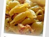 Conchiglies saumon-citron (Sacla)