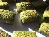 Financiers inspiration japonaise : Thé vert matcha-sésame