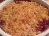 Crumble aux framboises